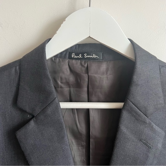 Paul Smith London Men’s Grey Blazer Wool Blend Size 54 Super 140 S NWT - Picture 10 of 16